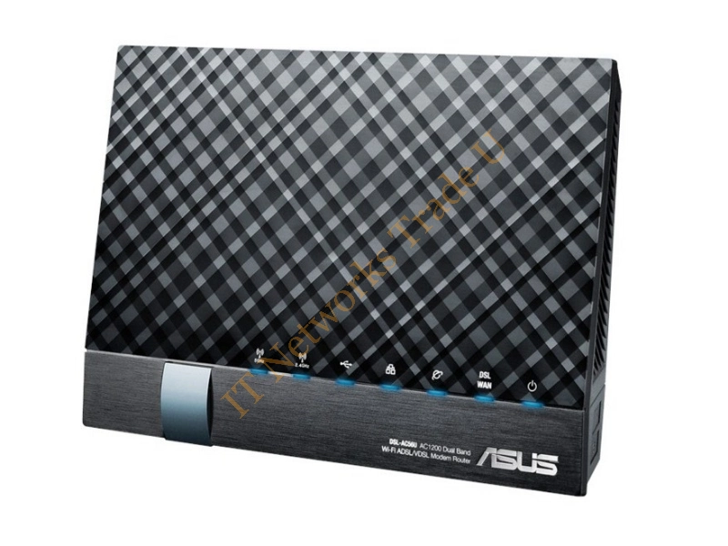 DSL-AC56U - ASUS DSL-AC56U Dual-band (2.4 GHz / 5 GHz) Gigabit Ethernet 3G 4G Black network wireless router