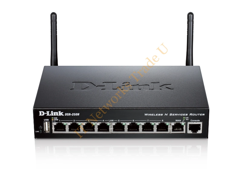 DSR-250N - D-Link DSR-250N Single-band (2.4 GHz) Gigabit Ethernet Black network wireless router