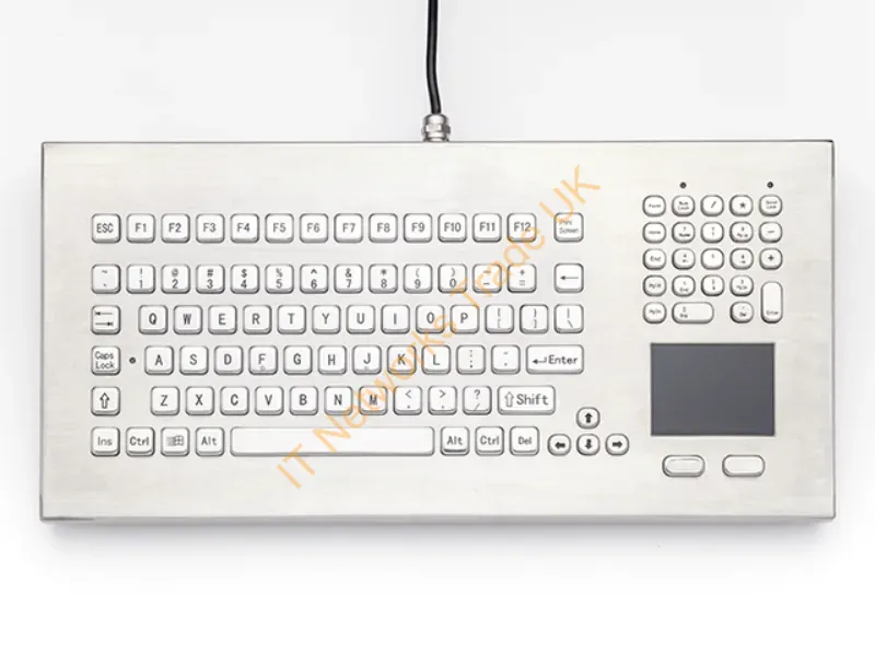 DT-102-SS-NI-USB - Ikey Dt-102-Ss-Ni-Usb Keyboard Industrial Stainless Steel