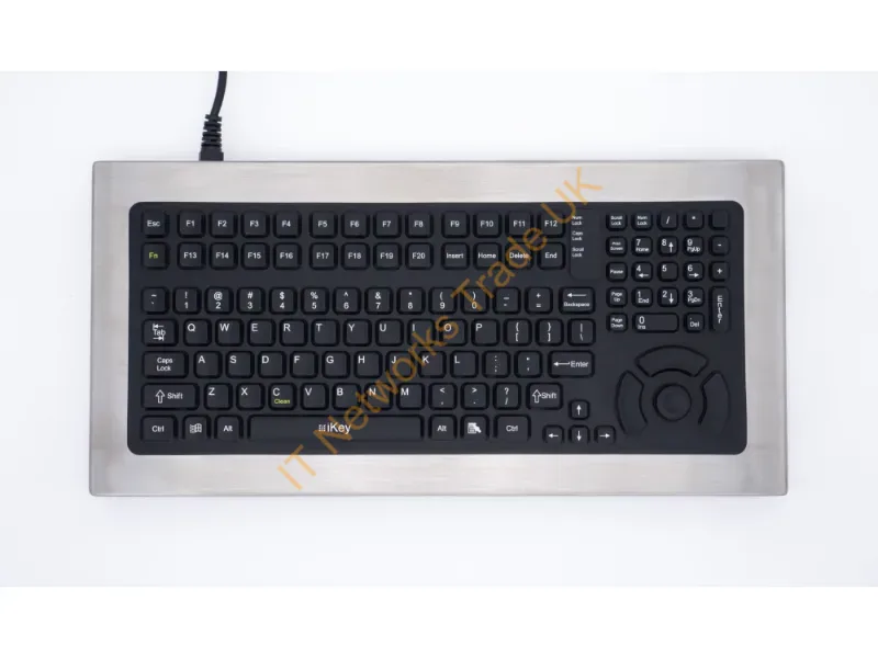DT-5K-FSR-USB - Ikey Desktop Stainless Steel Keyboard