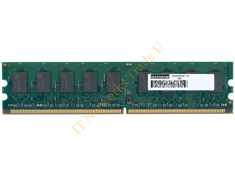 DTM63324D Dataram 1GB DDR2-667MHz PC2-5300 ECC Unbuffered CL5 240-Pin DIMM Dual Rank Memory Module Server Memory