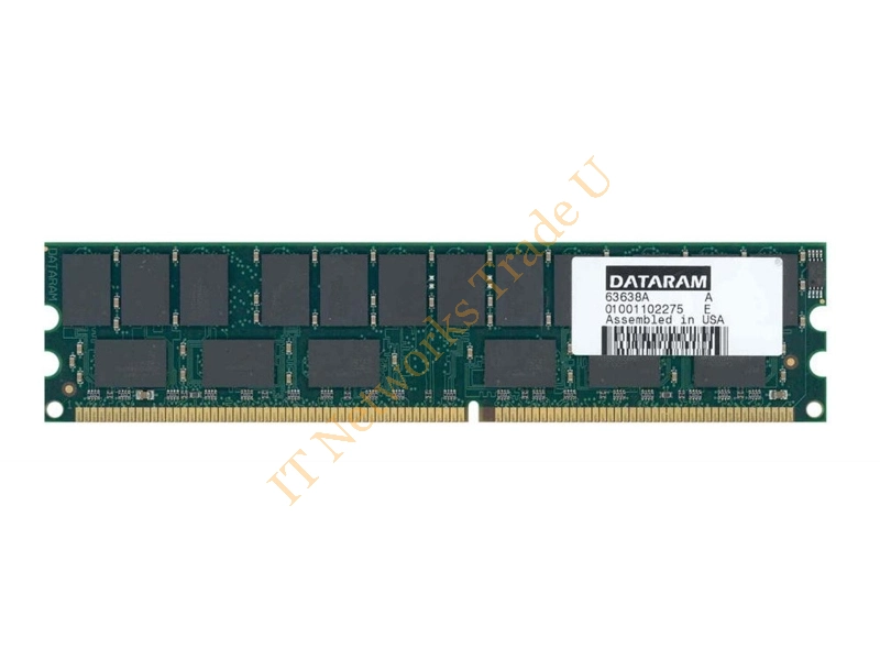 DTM63638A Dataram 1GB DDR-266MHz PC2100 ECC Unbuffered CL2.5 184-Pin DIMM Low Profile Memory Module Server Memory
