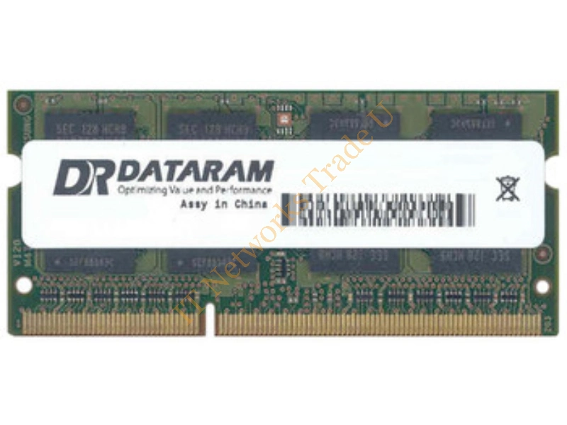 DTM64610A Dataram 8GB DDR3-1600MHz PC3-12800 non-ECC Unbuffered CL11 204-Pin SoDimm Dual Rank Memory Module Laptop Memory
