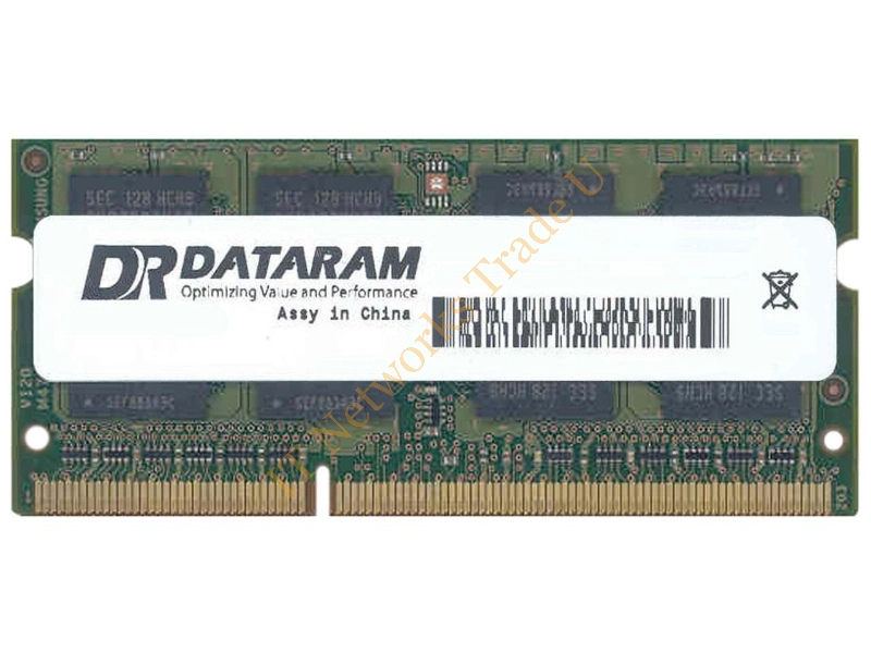 DTM64616B Dataram 2GB DDR3-1600MHz PC3-12800 non-ECC Unbuffered CL11 204-Pin SoDimm Single Rank Memory Module Laptop Memory