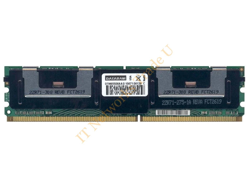 DTM65506AA Dataram 512MB DDR2-667MHz PC2-5300 ECC Fully Buffered CL5 240-Pin DIMM Single Rank Memory Module Server Memory