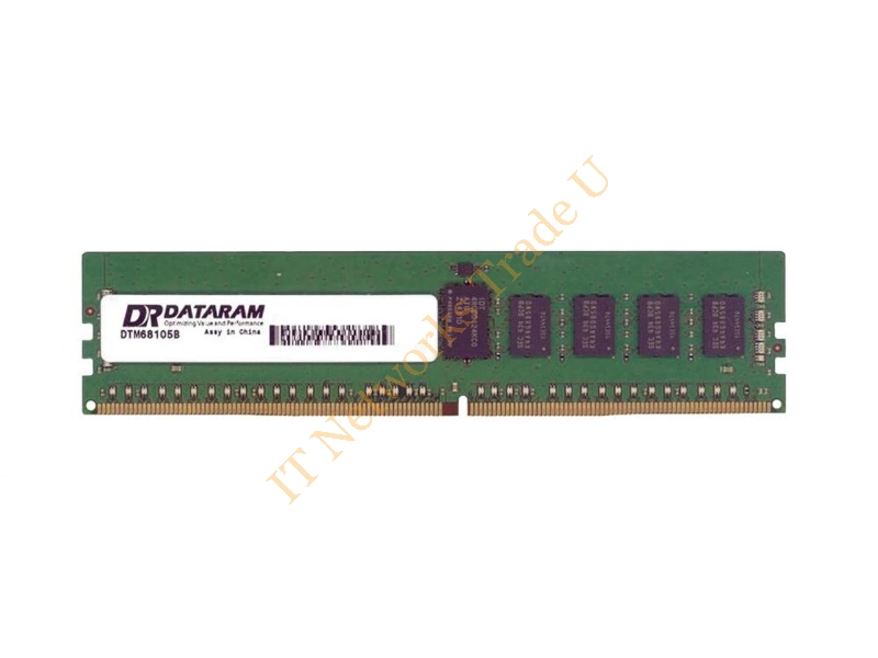 DTM68117A Dataram 8GB DDR4-2400MHz PC4-19200 ECC Registered CL17 288-Pin DIMM 1.2V Single Rank Memory Module Server Memory