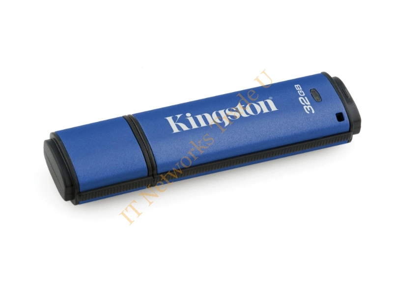 DTVP30/32GB - Kingston Technology DataTraveler Vault Privacy 3.0 32GB 32GB USB 3.0 (3.1 Gen 1) USB Type-A connector Blue USB flash drive Storage Device