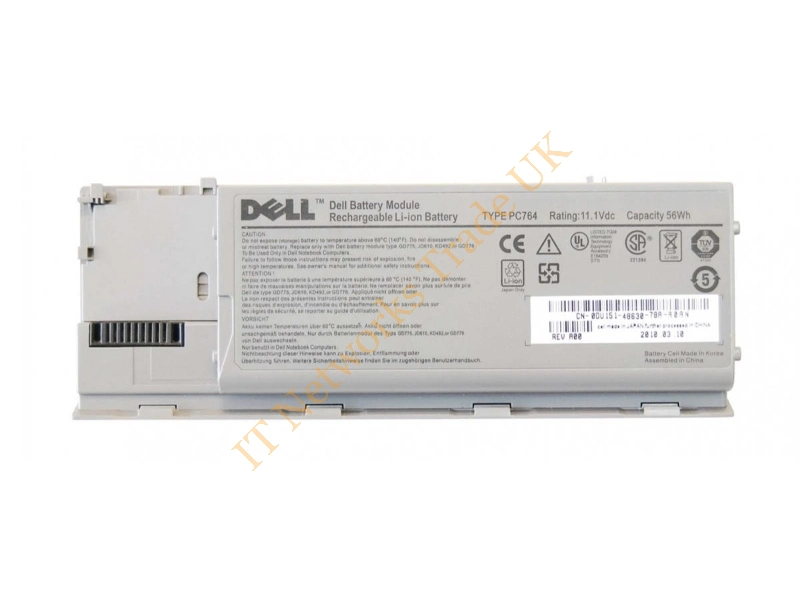 DU158 Dell 6-Cell 11.1V 56WHr Lithium-Ion Battery for Latitude D620 D630 Laptop Battery