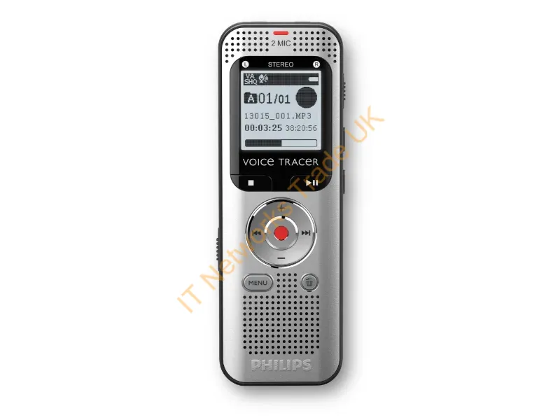 DVT2015 - Philips Voice Tracer Dvt2015 Dictaphone Internal Memory & Flash Card Silver