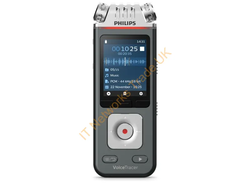 DVT6115 - Philips Voicetracer Black, Gray
