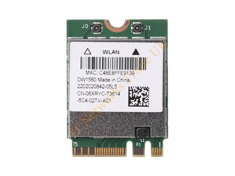 DW1560 Dell Wireless-AC 867Mbps WiFi Bluetooth 4.0 Card by Broadcom - Wireless LAN Card