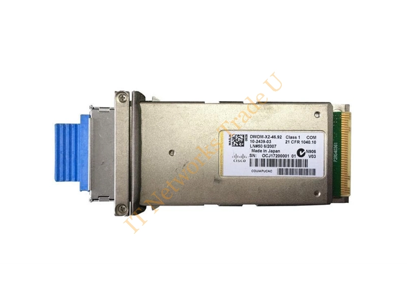 DWDM-X2-46.92 Cisco 10Gbps 10GBase-DWDM Single-Mode Fiber 80km 1546.92nm Duplex SC Connector X2 Transceiver Module