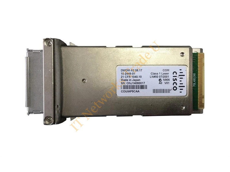 Cisco DWDM X2 1558.17 NM X2 100 GHZ ITU GRID Transceiver Module