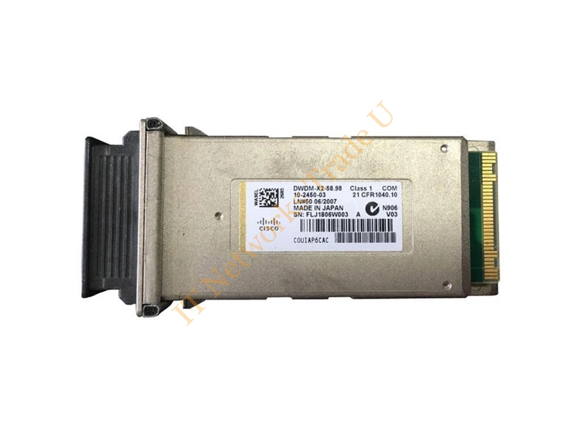 DWDM-X2-58.98 Cisco 10Gbps 10GBase-DWDM Single-Mode Fiber 80km 1558.98nm Duplex SC Connector X2 Transceiver Module