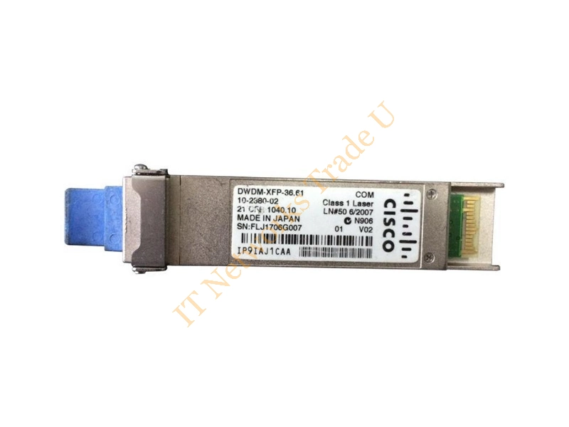 DWDM-XFP-1536.61 Cisco 10GBase DWDM OC-192/STM-64/10G SONET ER 40km 1536.61nm XFP Transceiver Module
