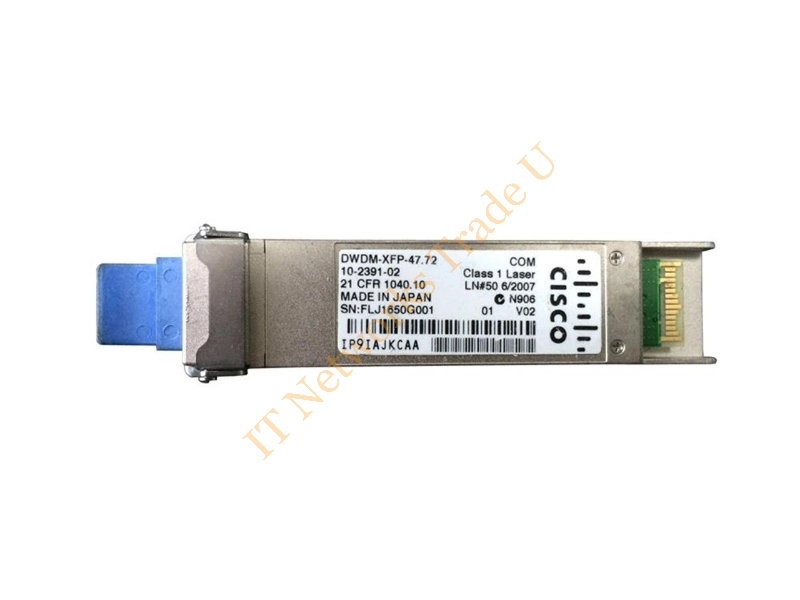 DWDM-XFP-47.72 Cisco 10Gbps 10GBase-DWDM Single-Mode Fiber 80km 1547.72nm Duplex LC Connector XFP Transceiver Module