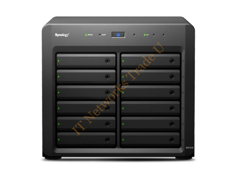 DX1215 - Synology DX1215 Desktop Black disk array Storage Array Network (SAN)