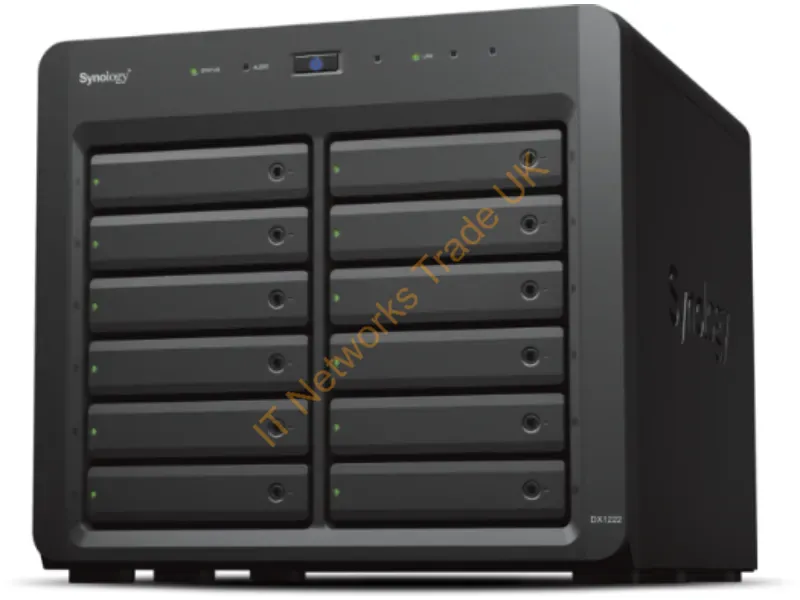 DX1222 - Synology Dx1222 Storage Drive Enclosure Hdd/Ssd Enclosure Black 2.5/3.5"
