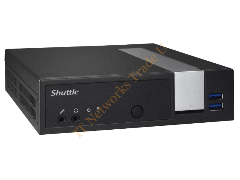 Shuttle slim DX30 BGA 1296 2.00GHz J3355 Nettop Black, Silver Desktop Barebone
