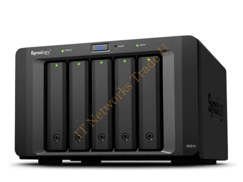 DX513/20TBREDPRO - Synology DX513 20000GB Tower Black disk array Storage Array Network (SAN)