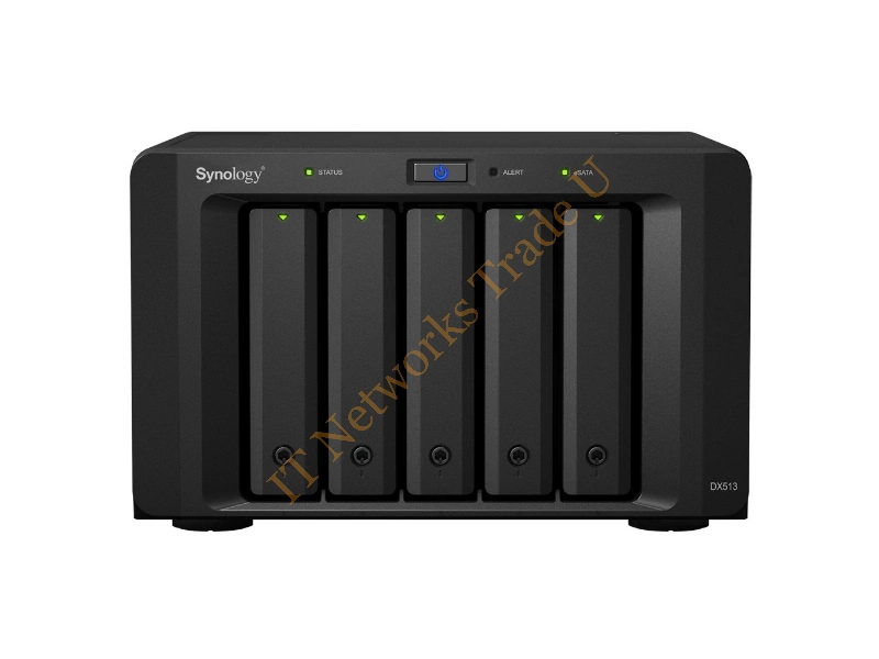 DX513/30TB-REDPRO - Synology DX513 30000GB Compact Black disk array Storage Array Network (SAN)