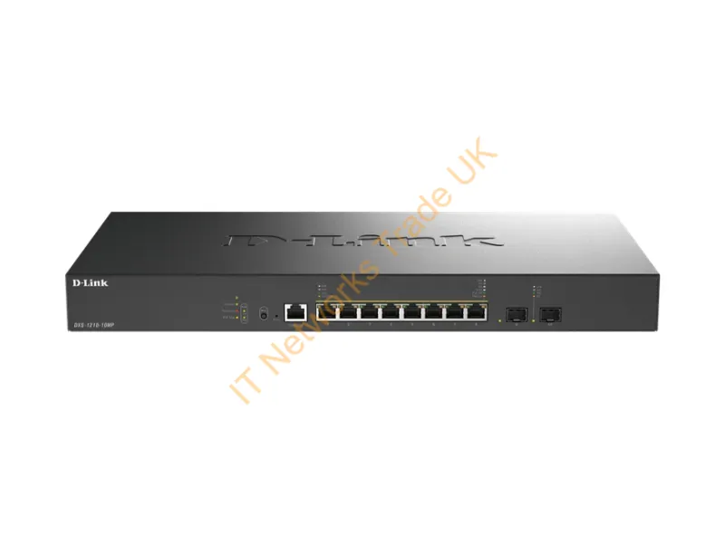 DXS-1210-10MP - D-Link Dxs-1210-10Mp/B Network Switch Managed L2+ 10G Ethernet (100/1000/10000) Power Over Ethernet (Poe) Black