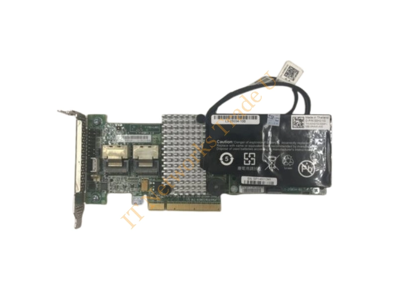DYF52 Dell 6GB LSI9260-8I PCI-Express 2.0 X8 SAS RAID Controller for CloudEdge C6100/C1100