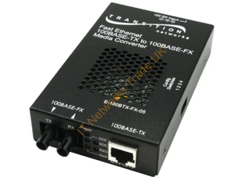 E-100BTX-FX-05(SMHT)-NA - Transition Networks 100Mbs Tx To Fx High Temp Conv (Sm-Ht) W/Na Ps