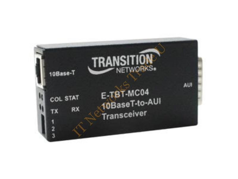 E-TBT-MC04 Transition 10Base-T to AUI RJ45 Connector Transceiver Module