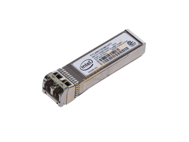 E10GSFPSR-AM Intel 10Gb/s 10GBase-SR Multi-mode Fiber 300m 850nm Dual Rate Duplex LC Connector SFP+ Transceiver Module for X520 Series Adapter