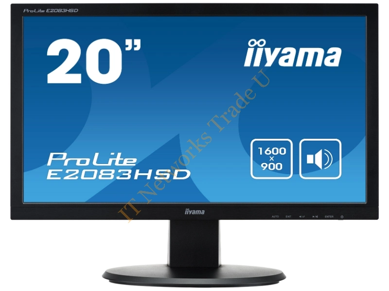 E2083HSD-B1 - iiyama ProLite E2083HSD-B1 19.5" HD+ LED Black computer monitor LED display