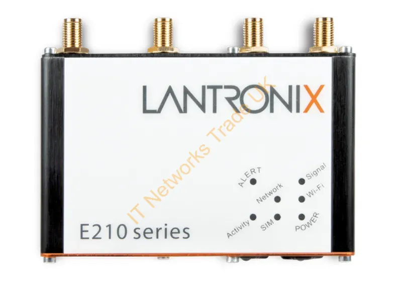 E214F003S - Lantronix E210 Standard Wireless Router Fast Ethernet Single-Band (2.4 Ghz) 4G Black, Orange, White