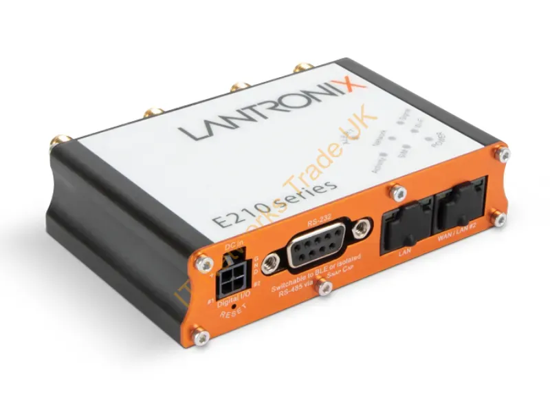 E214G001S - Lantronix E210 Standard Wireless Router Fast Ethernet Single-Band (2.4 Ghz) 4G Black, Orange, White