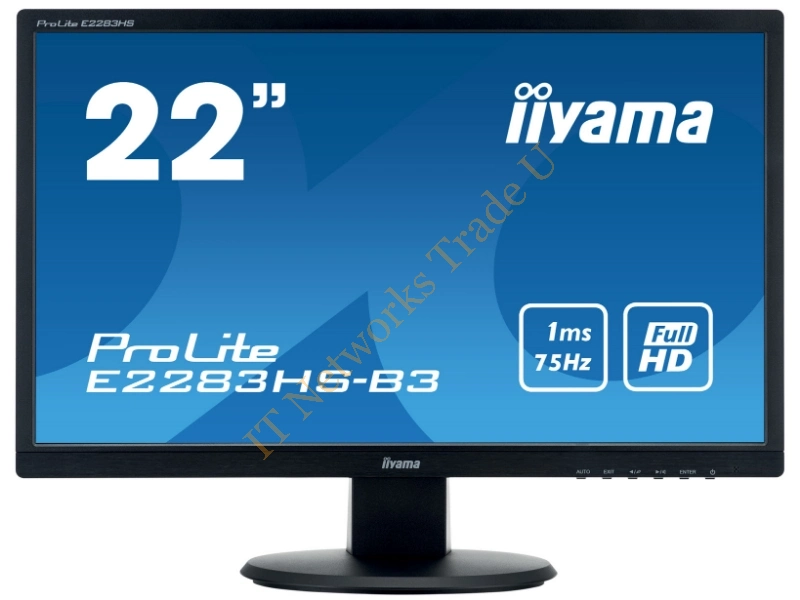 E2283HS-B3 - iiyama ProLite E2283HS-B3 21.5" Full HD LED Matt Flat Black computer monitor LED display