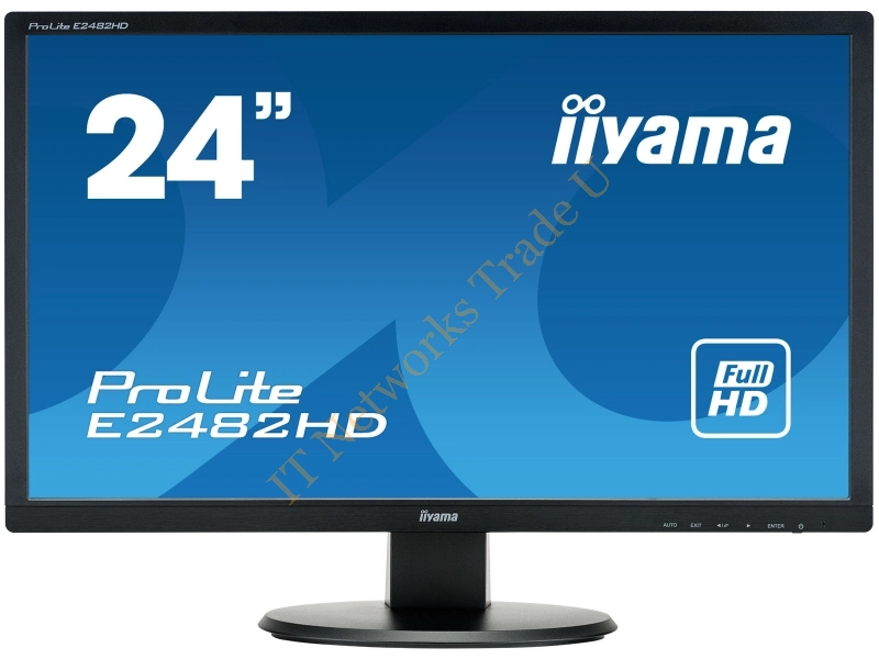 E2482HD-B1 - iiyama ProLite E2482HD-B1 24" Full HD LED Matt Flat Black computer monitor LED display