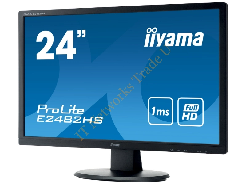 E2482HS-B1 - iiyama ProLite E2482HS-B1 24" Full HD LED Matt Flat Black computer monitor