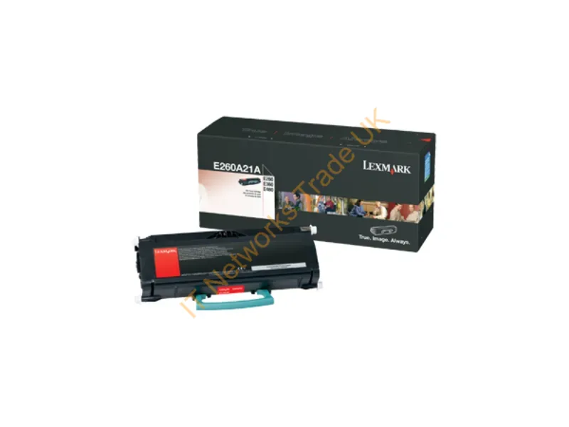 E260A21A - Lexmark E260, E360, E46X Toner Cartridge Original Black