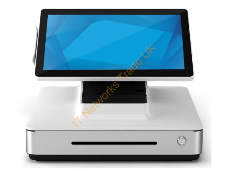 E347513 - Elo Touch Solutions Elo, Paypoint Plus, Android 7.1, 15.6-Inch, Projtective Capacitive, 3Gb Ram, 32Gb Ssd, 3-Inch Printer, 2D Barcode Scanner, 5X6 Cash Drawer, Cfd, White, North America/China