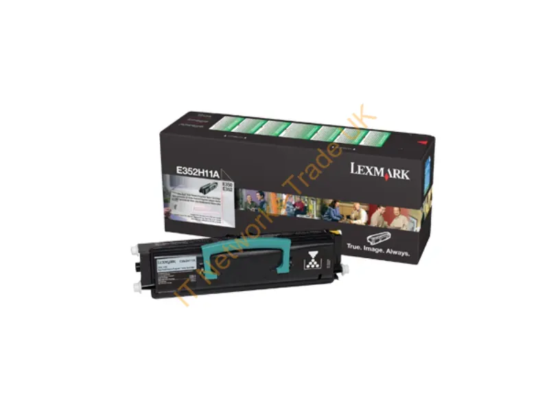 E352H11A - Lexmark E350, E352 High Yield Return Program Toner Cartridge Original Black