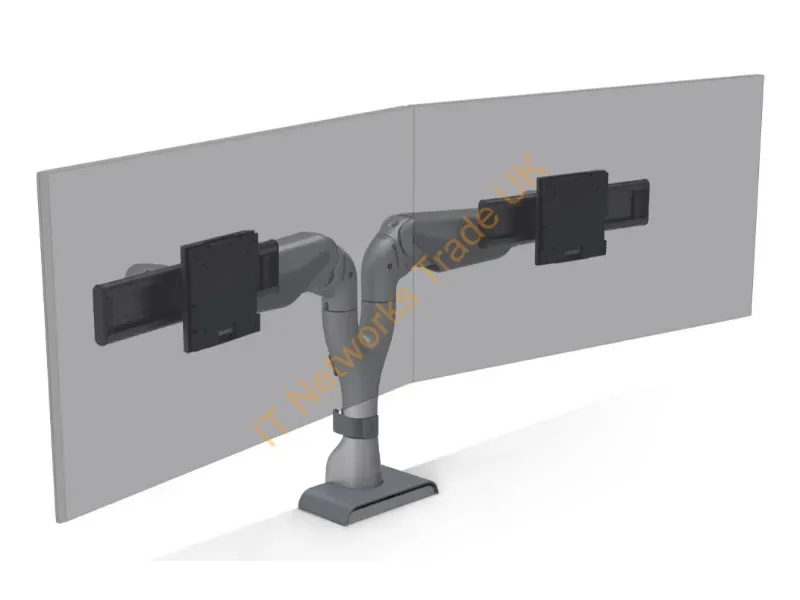 E5-D2-WHT - Hat Design Works E5-D2-Wht Monitor Mount / Stand 32" Desk White