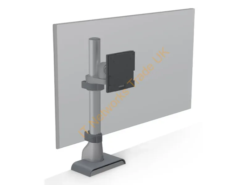 E5G-P01-SLV - Hat Design Works E5 Single Static Pole 49" Desk Silver