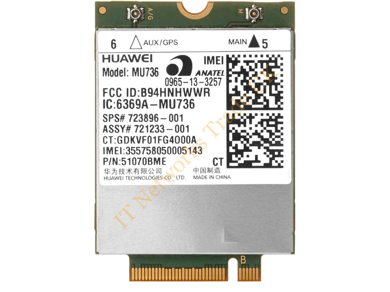 E5M76AA HP Mini PCI HS3110 HSPA+ GPS Wireless Mobile Broadband Module with WWAN Wireless LAN Card