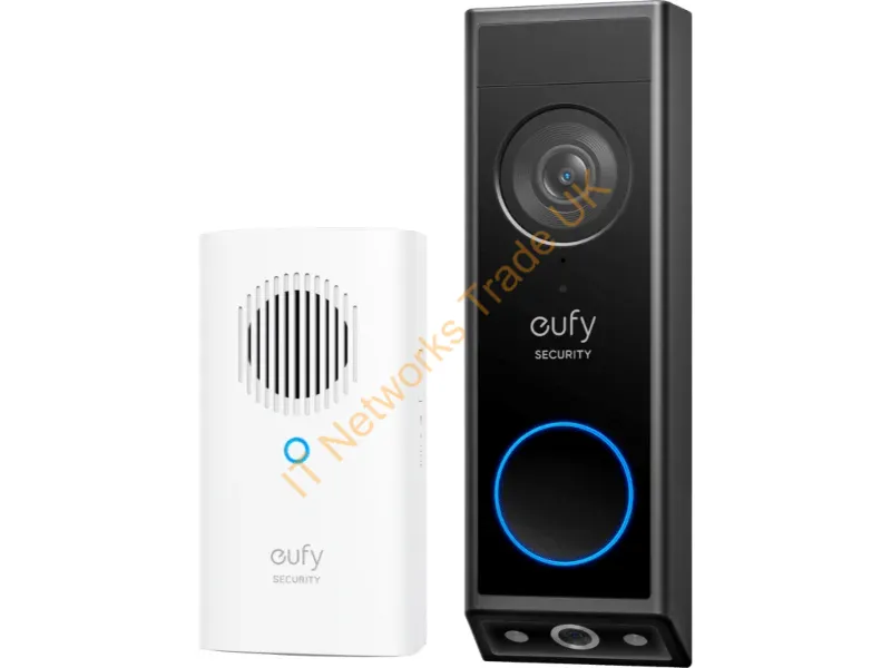 E8214311 - Eufy E340 2K Dual Cameras Smart Video Doorbell with Chime