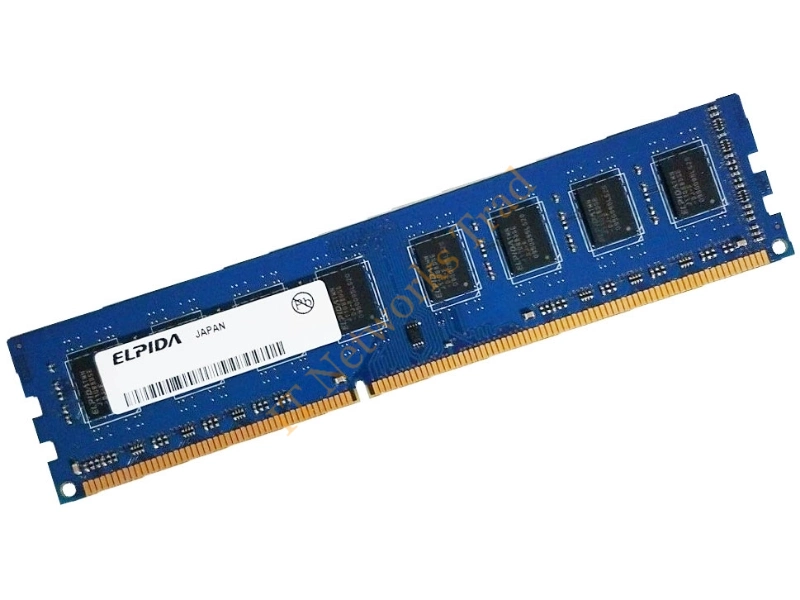 EBD51RC4AKFA-6B Elpida 512MB DDR-333MHz PC2700 ECC Registered CL2.5 184-Pin DIMM Single Rank Memory Module Server Memory