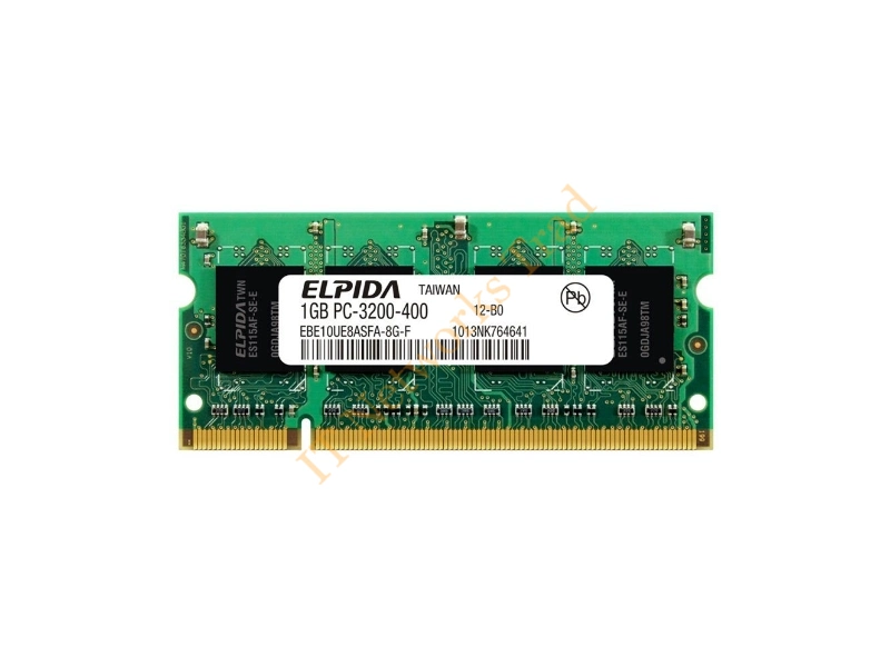 EBE11UE6AESA-6E-F Elpida 1GB DDR2-667MHz PC2-5300 non-ECC Unbuffered CL5 200-Pin SoDimm Single Rank Memory Module Laptop Memory