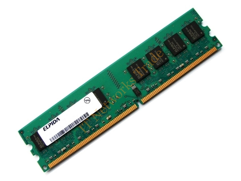 EBE41UF8ABFA-8G-E Elpida 4GB DDR2-800MHz PC2-6400 non-ECC Unbuffered CL6 240-Pin DIMM Dual Rank Memory Module Desktop Memory