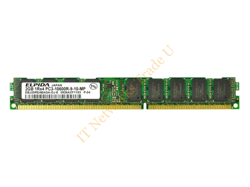 EBJ20RE4BBFA-DJ-E Elpida 2GB DDR3-1333MHz PC3-10600 ECC Registered CL9 240-Pin DIMM Single Rank Memory Module Server Memory