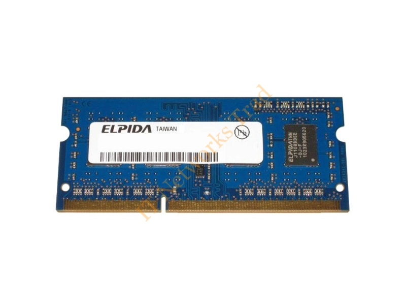 EBJ21UE8BFU1-AE-F Elpida 2GB DDR3-1066MHz PC3-8500 non-ECC Unbuffered CL7 204-Pin SoDimm Dual Rank Memory Module Laptop Memory