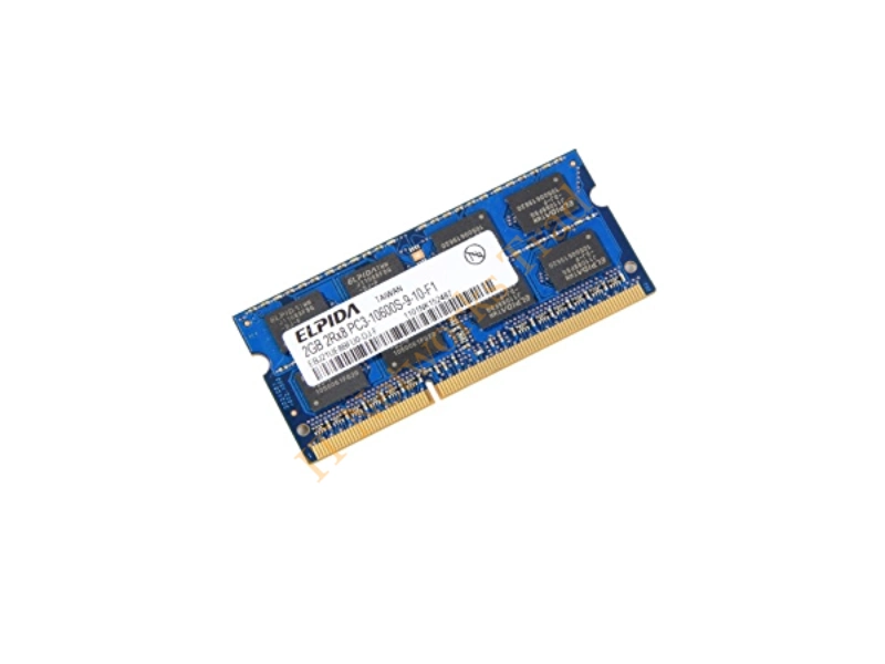 EBJ21UE8DS0-DJ-F Elpida 2GB DDR3-1333MHz PC3-10600 non-ECC Unbuffered CL9 204-Pin SoDimm Dual Rank Memory Module Laptop Memory