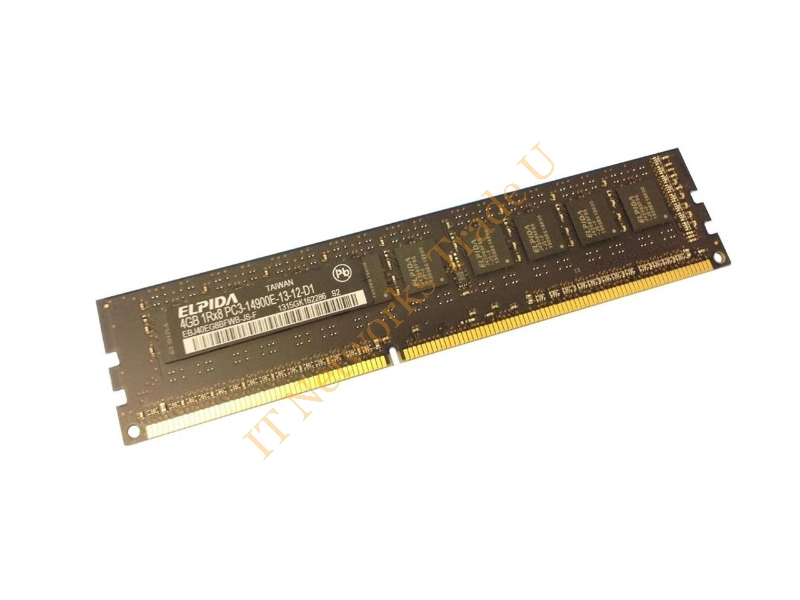 EBJ40EG8BFWB-JS Elpida 4GB DDR3-1866MHz PC3-14900 ECC Unbuffered CL13 240-Pin DIMM Single Rank Memory Module Server Memory